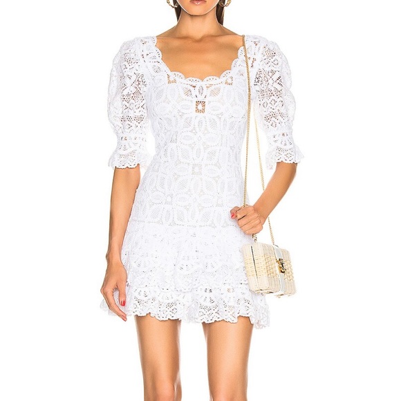 Jonathan Simkhai Crochet Lace Mini Dress - Picture 1 of 10